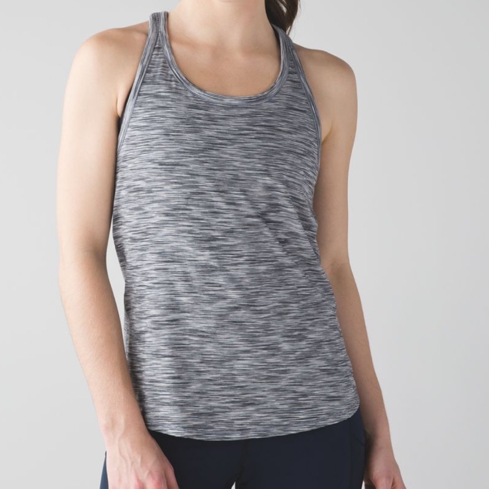 💙 Lululemon Athletica Black and White Women's Tank Top